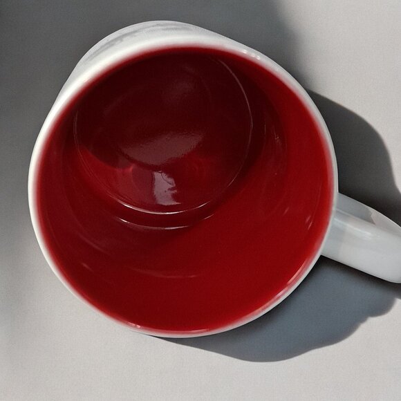 Disney Parks Ceramic Coffee Mug "Mickey Makes Monday Feel Like Friday" Red White - Picture 4 of 12